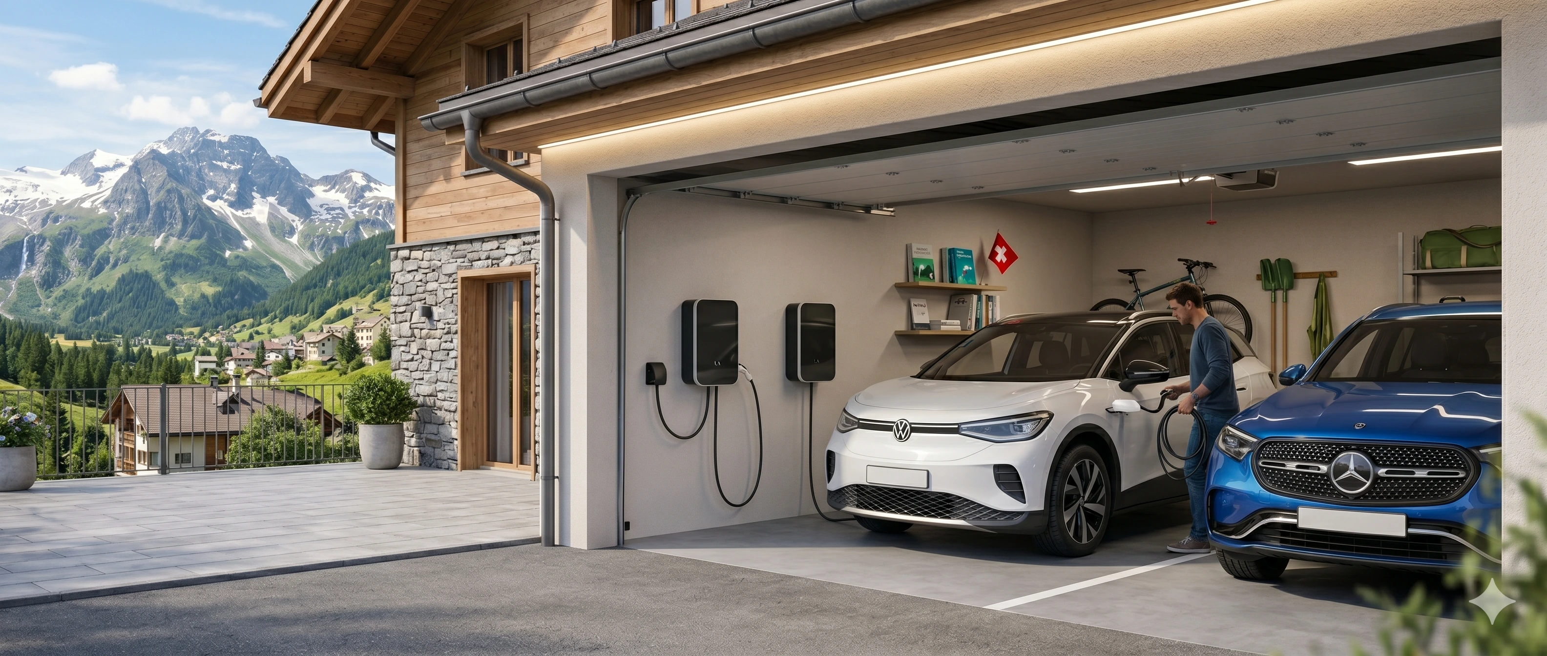 Bornes de recharge pour véhicules électriques en Suisse